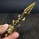 チベット密教 法具 金剛杭(プルパ) 125mm チベット 真鍮【メール便対応可】