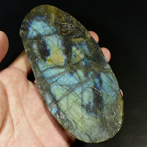 【一点物】高品質ラブラドライト 2匹の蛙（カエル） 彫刻 置物【送料無料】