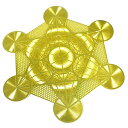 古代神聖幾何学 メタトロンキューブ フルーツオブライフ 金色 メタル（金属） カード 直径：8cm エナジーカード