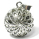 メキシコ MUSICAL BALL ミュージカルボール フラワー 華細工 ペンダントトップ 銀色(シルバー) ガムランボール 音玉 ミュージック 鈴 鐘(ベル) オルゴール【メール便対応可】