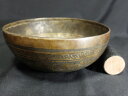 【一点物】シンギングボウル セブンメタル 直径約23.0cm 重さ約1325g リン棒付 |シンギングボール ヨガ 浄化 癒し 瞑想 ヒーリング 浄化 チャクラ...
