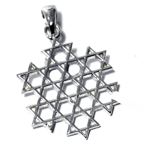 六芒星（ダビデの星） 13スター シルバー ペンダントトップ イスラエル ソロモンの印 ユダヤ教 ペンダ..