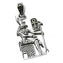古代エジプト ホルス神(ウジャト) スターリングシルバー ペンダントトップ エジプト神話 ネックレス【メール便対応可】