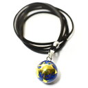 メキシコ MUSICAL BALL ミュージカルボール 地球儀 20mm スエード風革紐(ブラック) ネックレス 長さ調整可能【メール便対応可】
