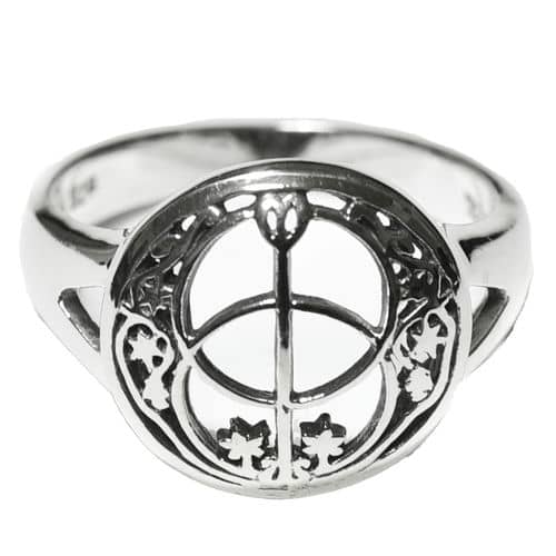 ケルトデザイン チャリスウェル（聖杯の泉） スターリングシルバー リング（指輪） セルティック