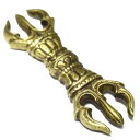 密教法具 金剛杵(バジュラ) 三鈷杵(さんこしょ) 78mm ドルジェ ヴァジュラ 西蔵 チベット【メール便対応可】