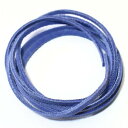 本皮(豚皮) スエード 平紐 幅:3mm 1m ブルー(青)【メール便対応可】