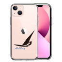 iPhone13mini 側面ソフト 背面ハード ハイブリッド クリア ケース セーリング(2)