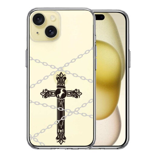 iPhone15 側面ソフト 背面ハード ハイブリッド クリア ケース クロス &チェーン iPhone15 側面ソフト 背面ハード ハイブリッド クリア ケース クロス &チェーン