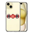 iPhone15 側面ソフト 背面ハード ハイブリッド クリア ケース お祭り 提灯
