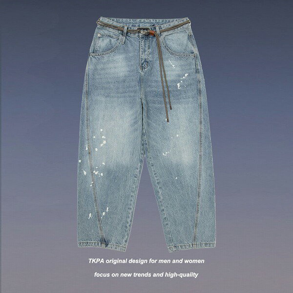 メンズファッション デニムパンツ 男女兼用 ストリート系 ジーンズ ボトムス 春夏 2023新作★