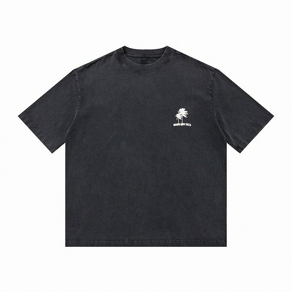 メンズファッション ビンテージ風 厚手 半袖Tシャツ 男女兼用 ストリート系 トップス 春夏 2024新作★全3色