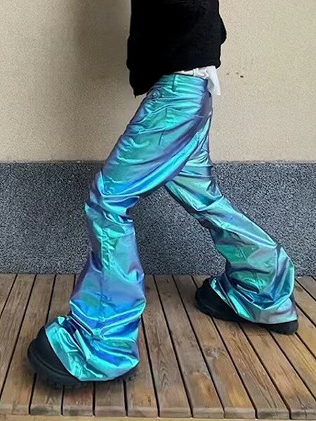 メンズ ファッション デニム パンツ 男女兼用 ストリート系 ズボン ベルボトム 2024新作★