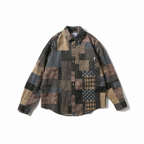 メンズファッション エスニック柄 長袖シャツ 男女兼用 ストリート系 サマーアウター 春秋 2023新作★