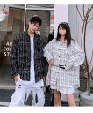 メンズファッション チェック柄 長袖シャツ 男女兼用 ストリート系 シャツアウター 秋冬 2022新作★全3色