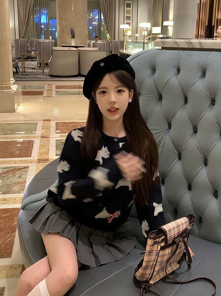 気質 韓国系 カジュアル系 トップス　長袖 ニット カーディガン