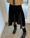 エレガント おしゃれ韓国系 カジュアル系 不規則 スカート
