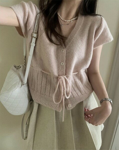 超人気 絶対欲しい 気質 レトロ おしゃれ カジュアル 短袖 ニットセーター