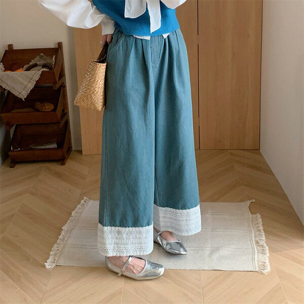 韓国系 カジュアル系 おしゃれ デニム ロングパンツ