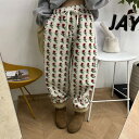 気質 レトロ ロングパンツ カジュアルパンツ(4)