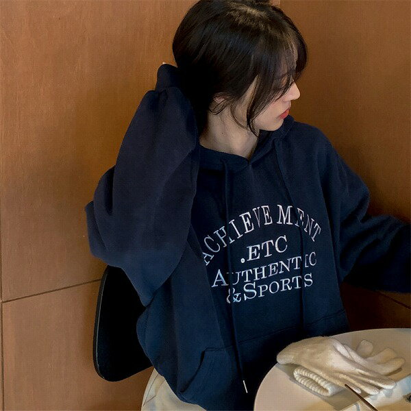 パーカー　トップス　個性的 設計感　韓国系 カジュアル系