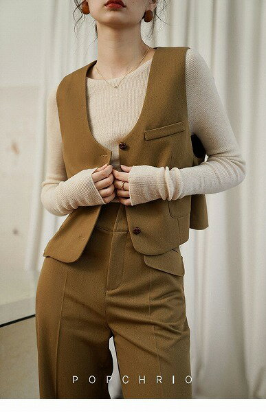 秋冬INS カーディガン ベスト コート 気質 韓国系 エレガント系