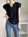 カジュアル 気質 エレガント シンプル 無地 Tシャツ(4)