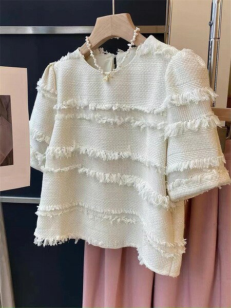 気質 ファッション レトロ シンプル 重工 シャツ/ブラウス