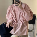 ファッション 気質 シンプル シングルブレスト ランタンスリーブ シャツ/ブラウス