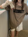 合わせやすい シンプル カジュアル アルファベット Tシャツ