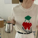 新作 体型カバー 半袖 ニット生地 ラウンドネック プルオーバー セーター