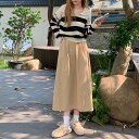 ins超人気 ★人気爆発中 カジュアル シンプル Aライン ハイウエスト 春秋スカート