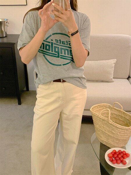 夏新作 レトロ おしゃれ カジュアル トップス Tシャツ