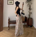 レトロ ハイウエスト ロングパンツ カジュアルパンツ