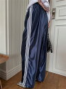 レトロ ハイウエスト ロングパンツ カジュアルパンツ