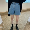 美人度アップ 韓国系 カジュアル系 おしゃれ デニム ショートパンツ