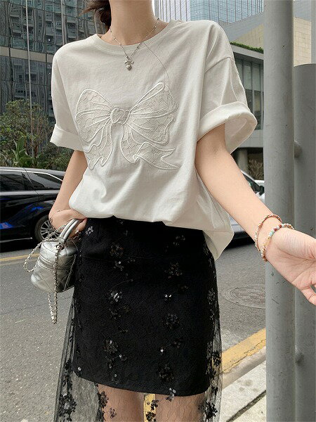 韓国系 カジュアル系 おしゃれ Tシャツ/スカート