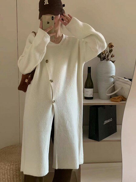★カジュアル フランス風 デザイン性 シンプル 着心地抜群 セーター式 コート