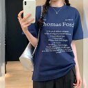 ★カジュアル 韓国系 着心地抜群 アルファベット Tシャツ(4)