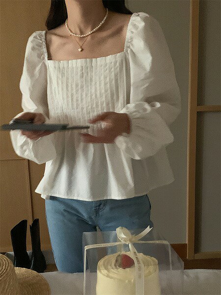 ★超人気 韓国系 デザイン性抜群 可愛い　シャツ