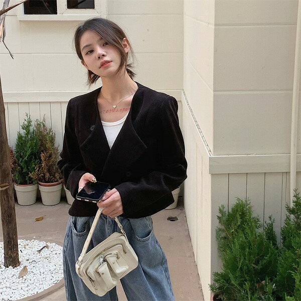 ★ファッション　韓国風 格好いい　シック　エレガント ブレザー　コート