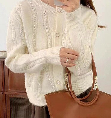 新作 レディース 韓国風 長袖 ニットセーター セーター コート
