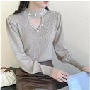 ニット セーター トップス ゆったり 長袖 レディース シンプル 秋服 冬服 フリーサイズ
