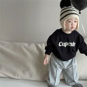 秋冬新作 キッズ服 子供 韓国風 ベビースウエット Tシャツ カジュアルパーカー
