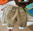 超人気韓国風子供服 秋冬 綿ズボン 男の子と女の子 カジュアルパンツ,裏毛付き★73-130