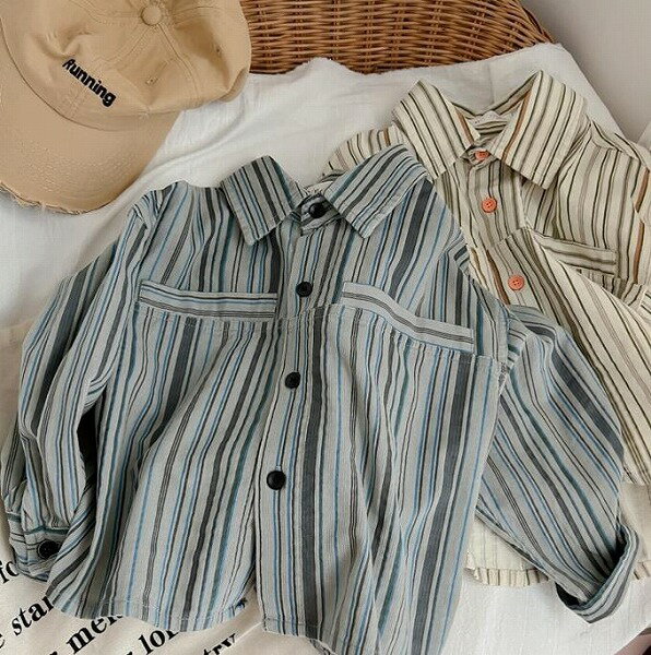 子供服 シャツ シャツ長袖 トップス 長袖 カーディガン 韓国風 キッズ服