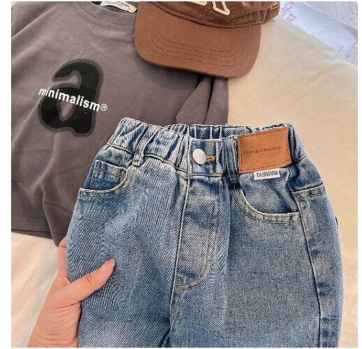 秋新しい 子供服★ 女の子パンツ★ファッションデニムズボン ★韓国風子供ジーンズ★90-140