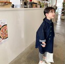 秋新しい 子供服★ 女の子デニムワンピース★ファッションドレス★韓国風子供春秋服★90-140(4)