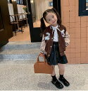 秋新しい 子供服 ★女の子野球の制服★ファッション 気質コート★韓国風 カーディガンジャケット★90-140