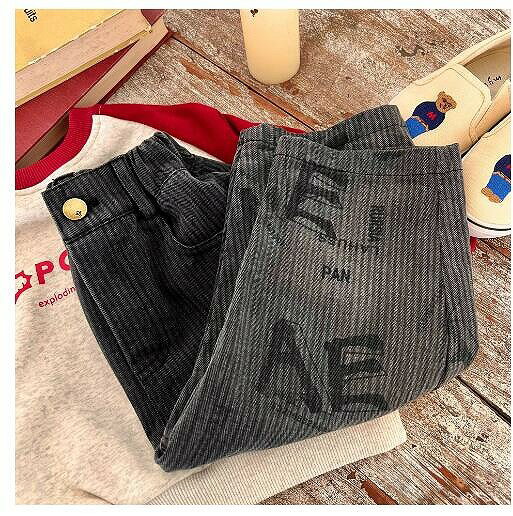 秋新しい 子供服★ 女の子パンツ★ファッションデニムズボン ★韓国風子供ジーンズ★90-140